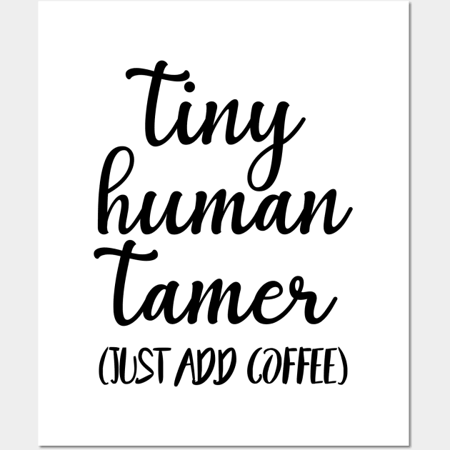 Tiny Human Tamer Heather Deep Teal Wall Art by animericans